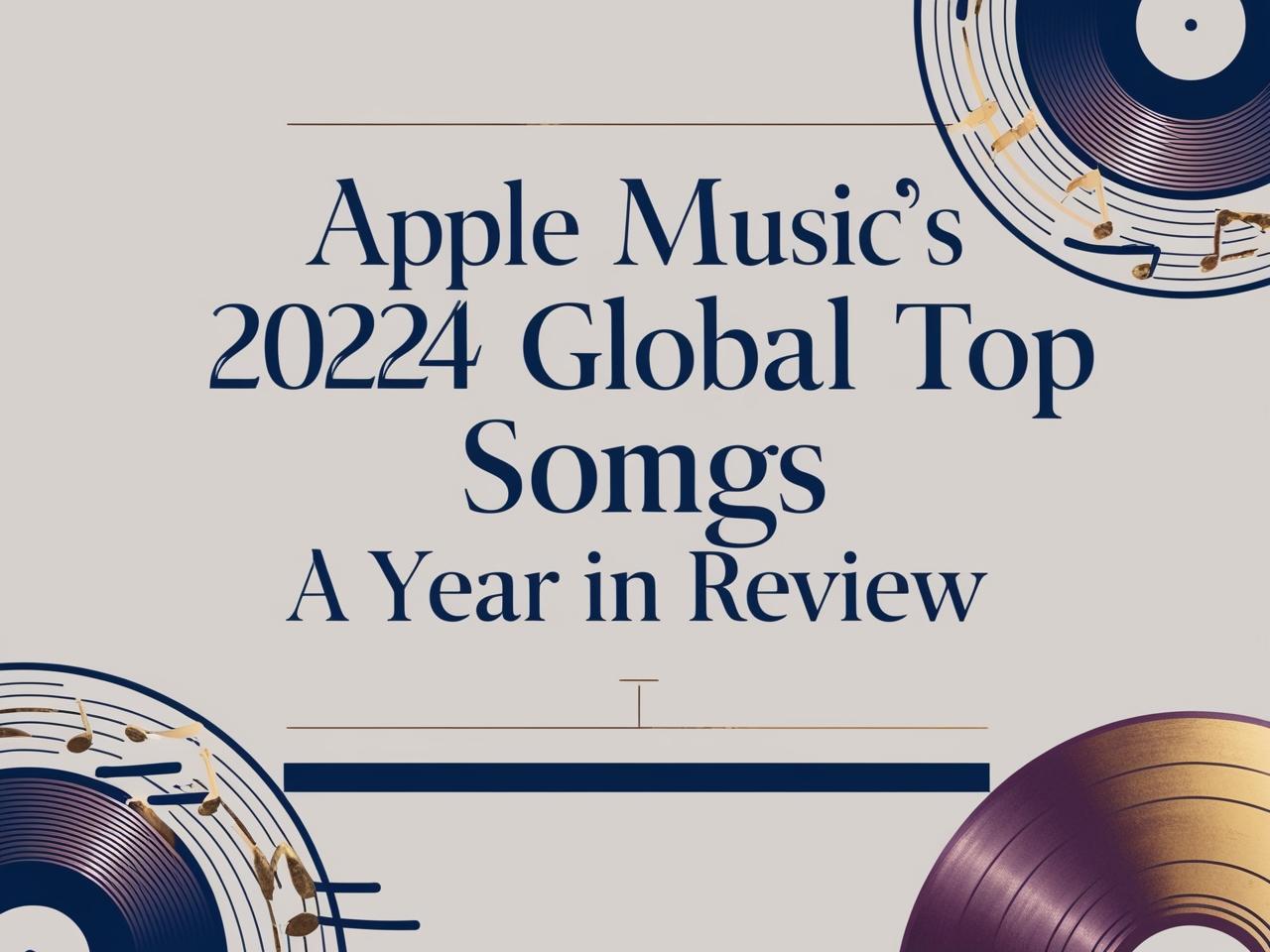 Apple Music's 2024 Global Top Songs: A Year in Review