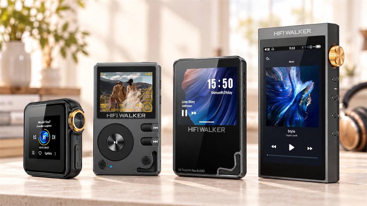 HIFI WALKER H2 Mini, H2, H2 Touch and H20 Ultra hi-res portable audio players