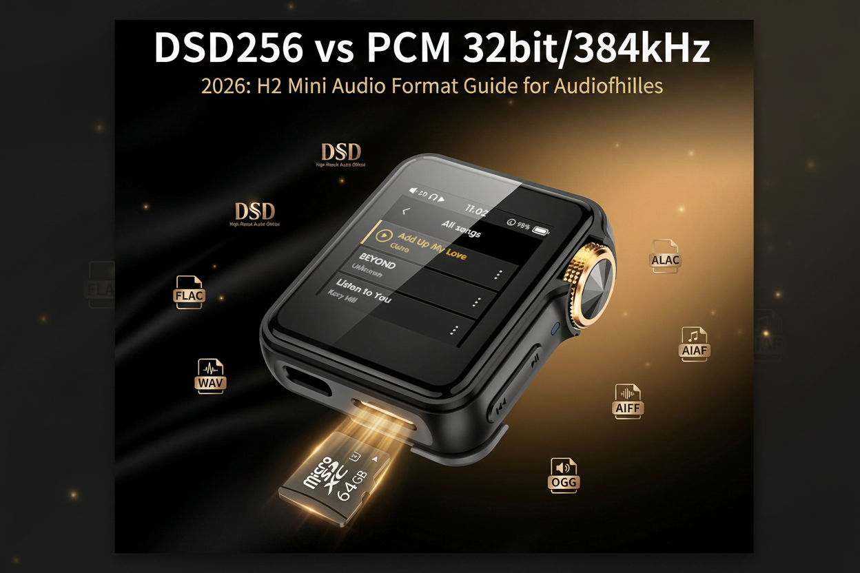 DSD256 vs PCM 32bit/384kHz 2026: H2 Mini Audio Format Guide for Audiophiles
