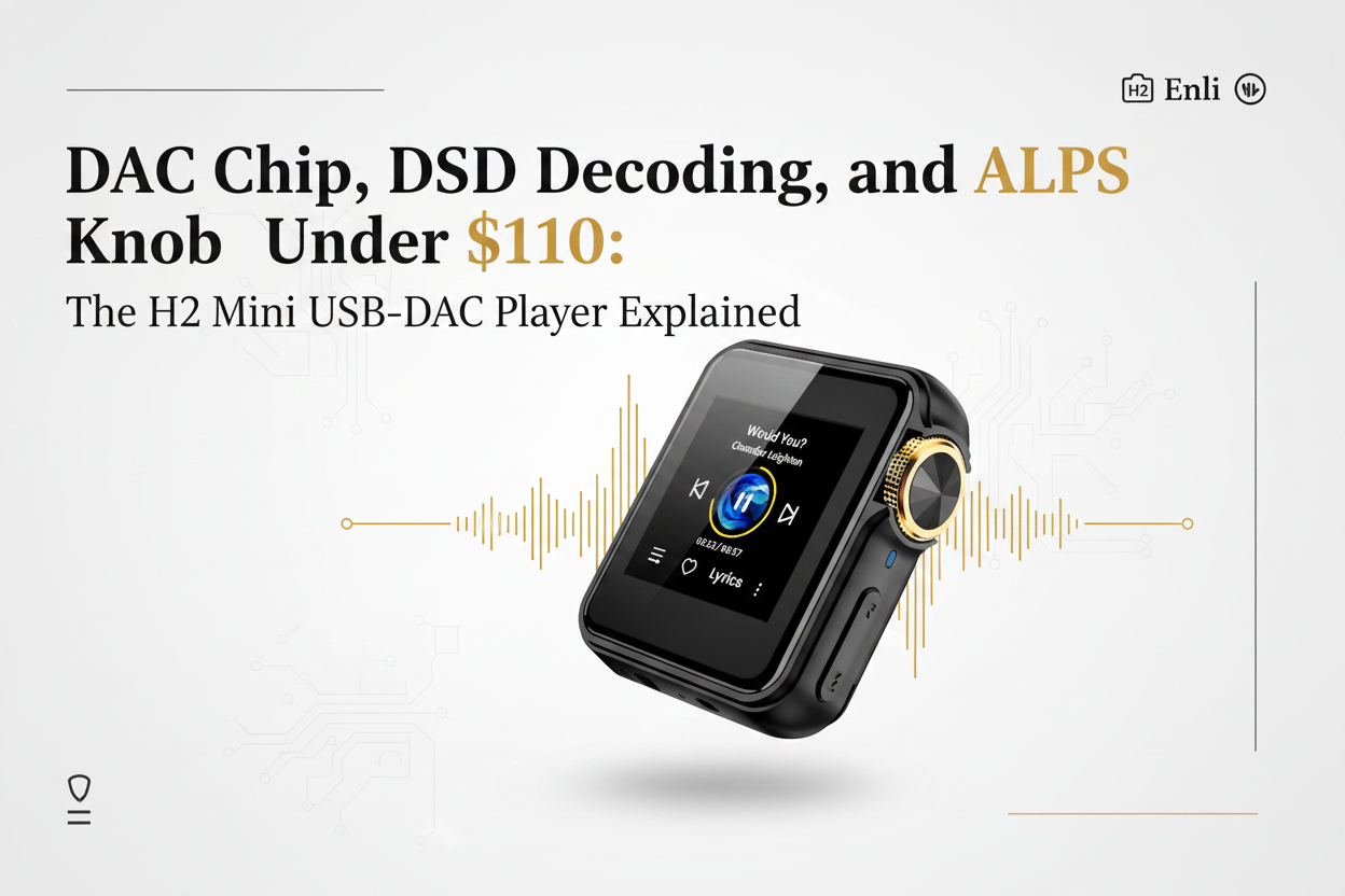 DAC Chip, DSD Decoding, and ALPS Knob Under $110: The H2 Mini USB-DAC Player Explained