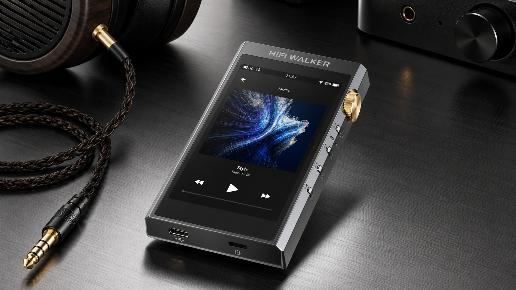 HIFI WALKER H20 Ultra in a home lossless listening setup