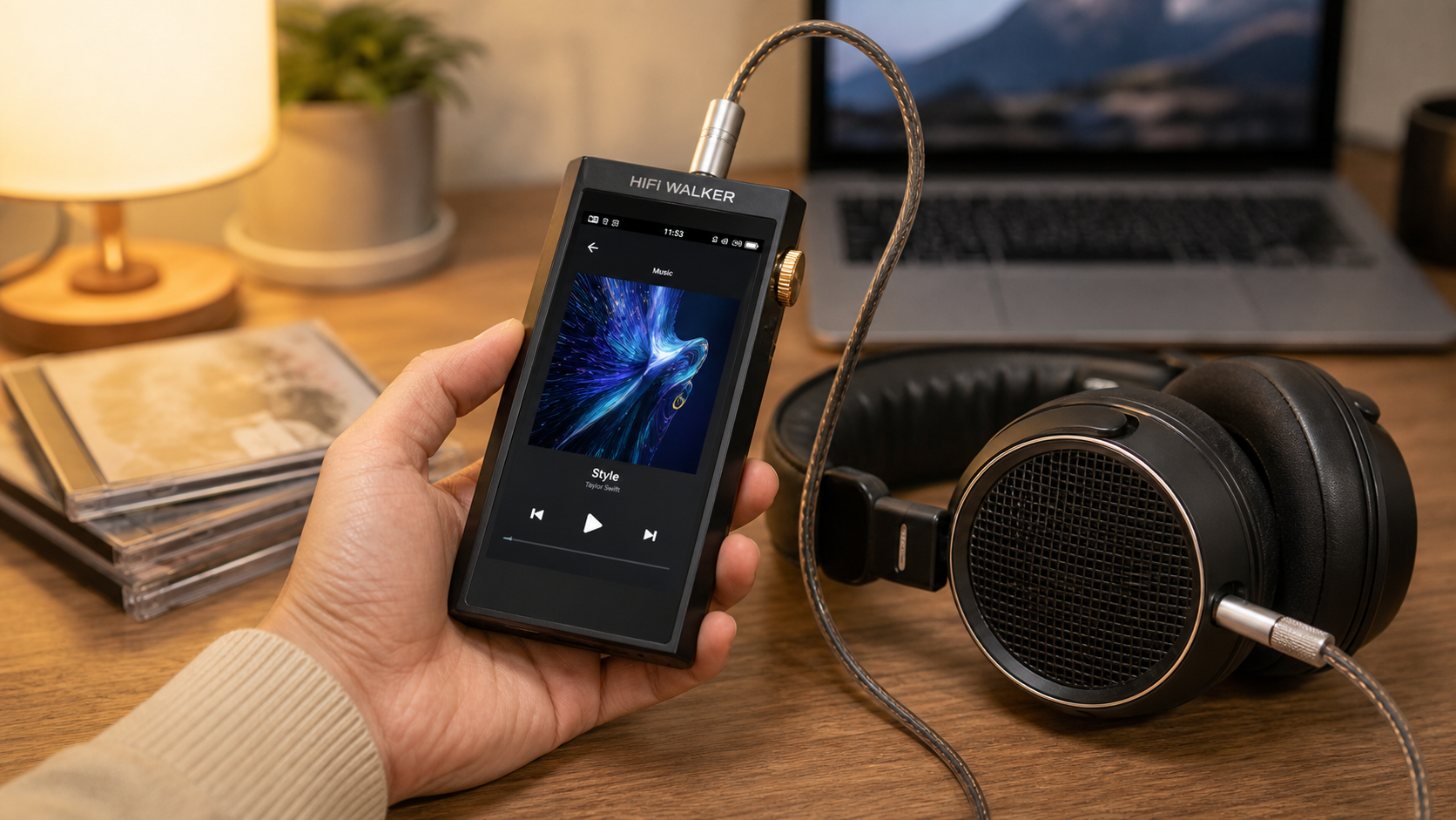 HIFI WALKER H20 Ultra in a home USB DAC listening setup