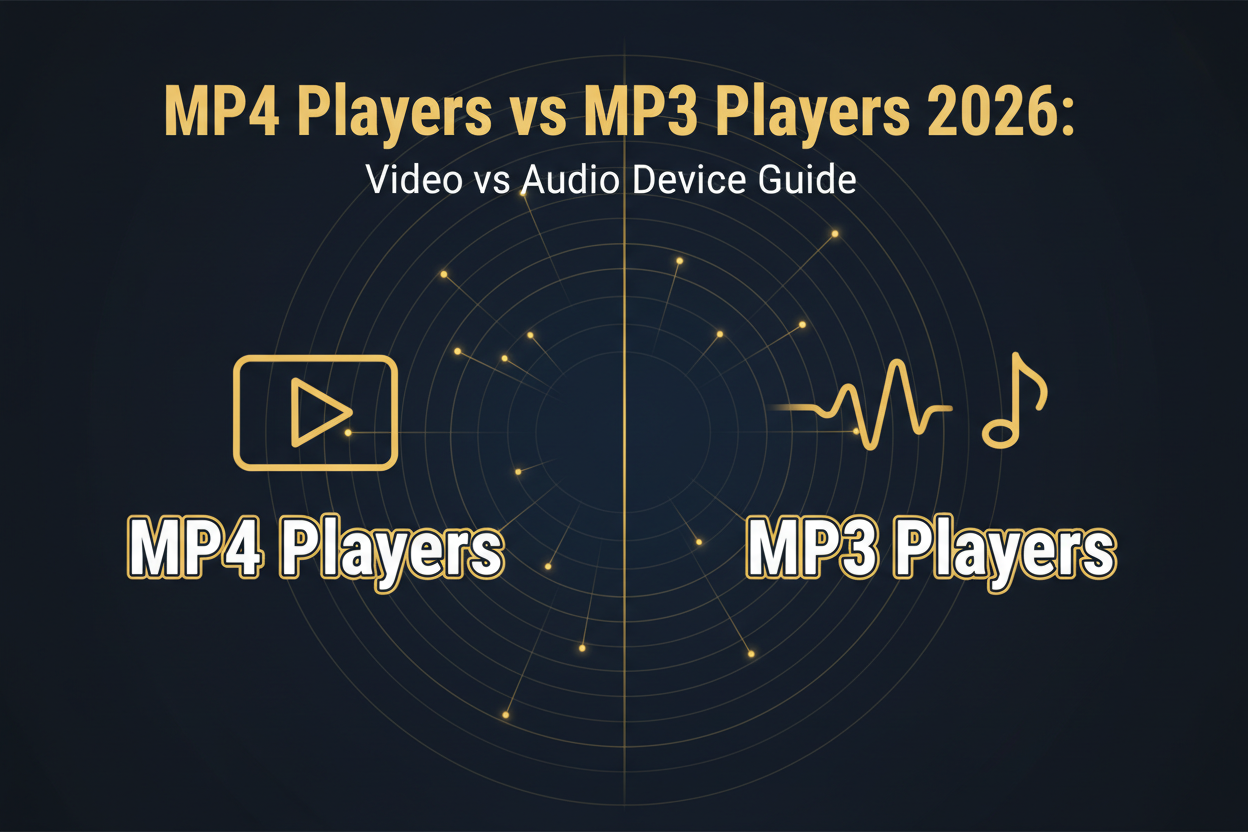MP4 Players vs MP3 Players 2026: Video vs Audio Device Guide