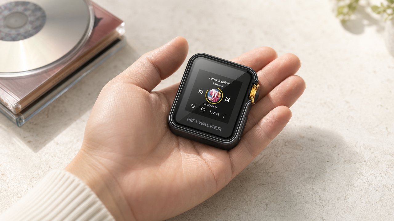 HIFI WALKER H2 Mini, HIFI WALKER H2 blog cover for Your First Hi Res DAC/DAP Under $110 Why the H2 Mini Is the Best Entry Level Hi Res Music Player in
