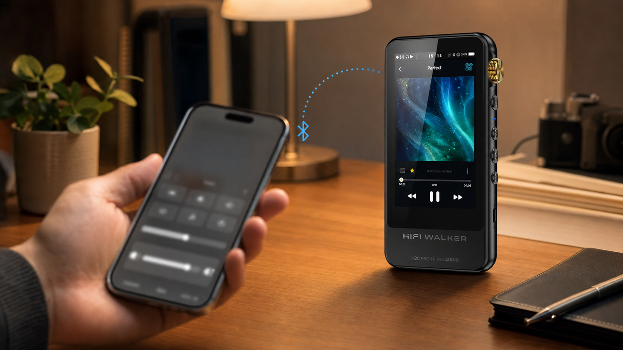 HIFI WALKER H20 Pro, HIFI WALKER H2 blog cover for How to Connect HIBY LINK
