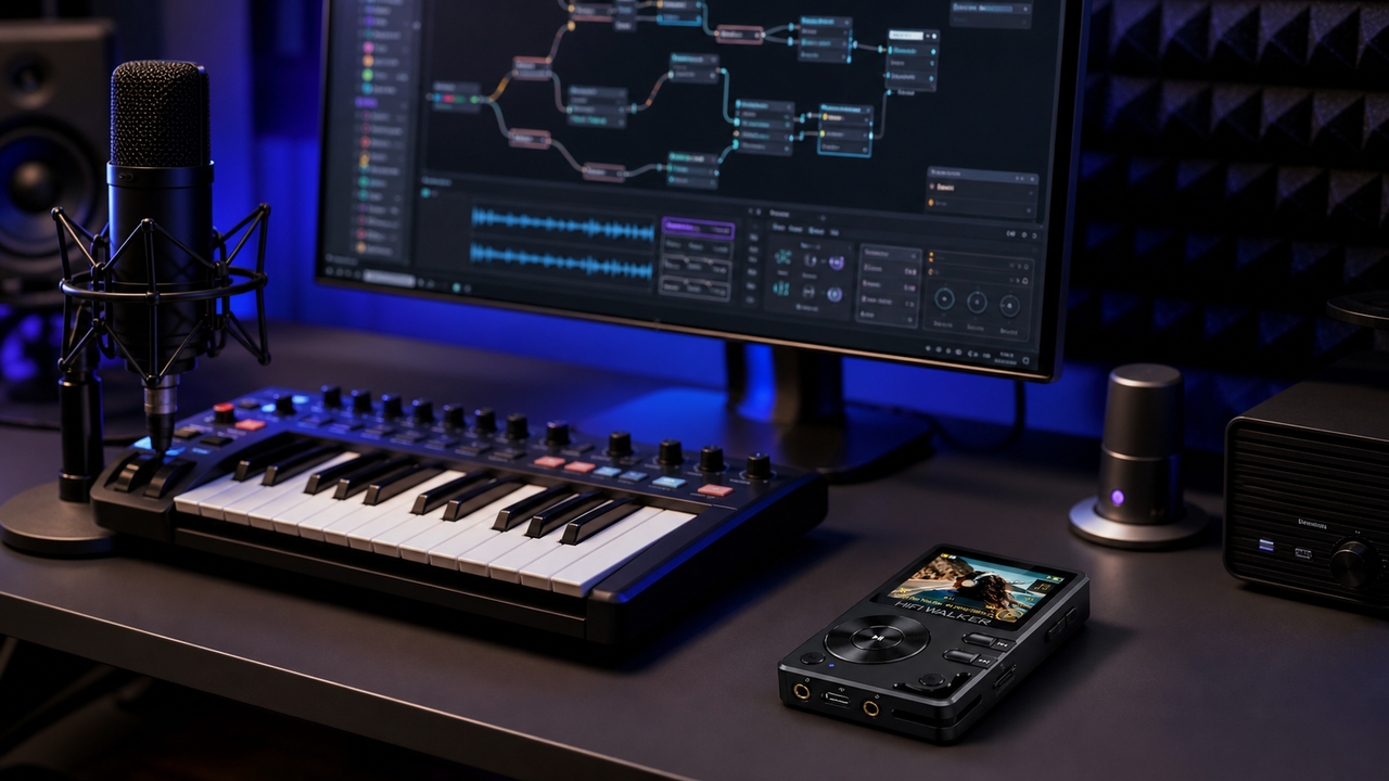 HIFI WALKER H2 editorial cover for The Rise of AI Audio Generators: Transforming Sound Creation