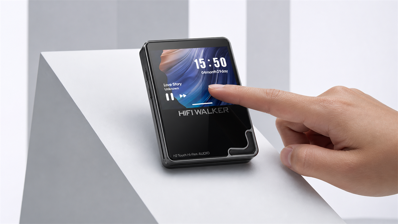 HIFI WALKER H2 Touch, HIFI WALKER H2 blog cover for HIFI WALKER H2 Touch Review Hi Res Audio Player