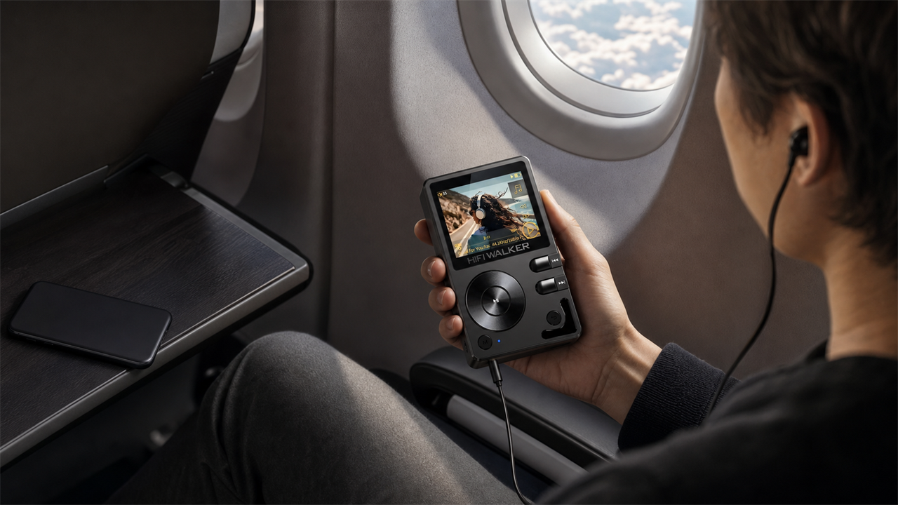 portable music players blog cover for Best Offline Music Player Local Files vs Streaming