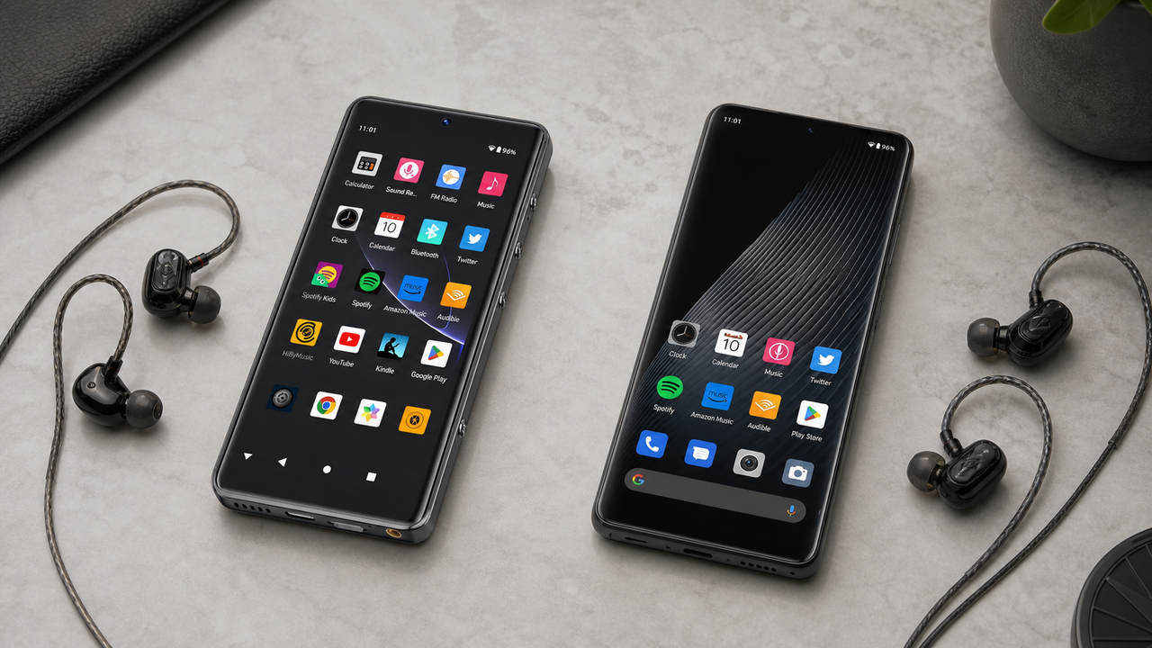 HIFI WALKER G7 Pro, HIFI WALKER G7 blog cover for HIFI WALKER G7 Pro Dedicated Android Hi Fi vs Phone Audio