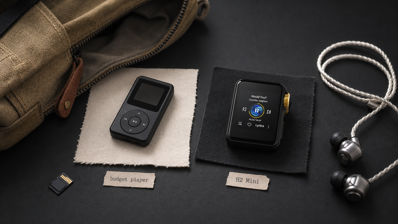 HIFI WALKER H2 Mini editorial cover for AGPTEK vs H2 Mini: Budget vs Premium MP3 Player Battle