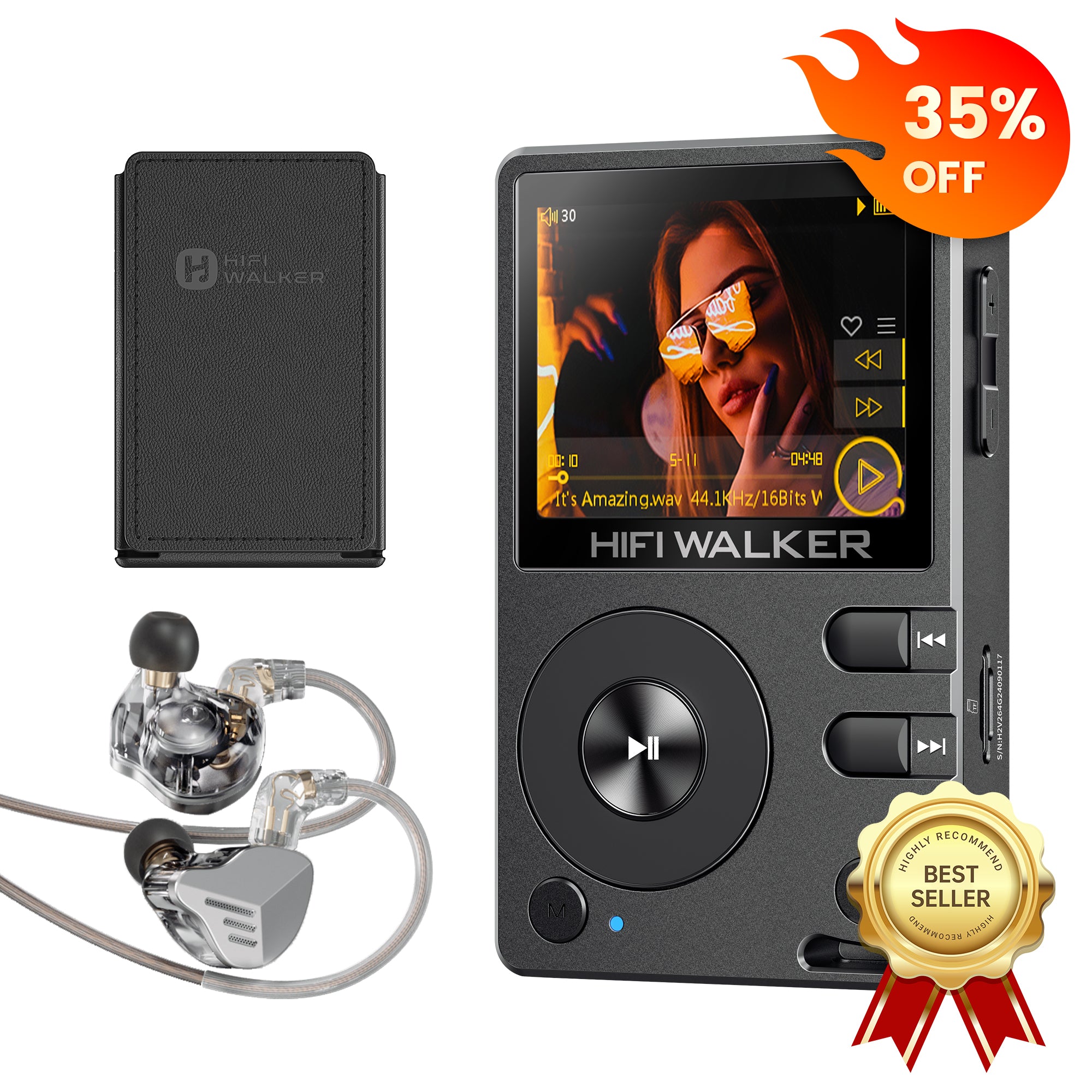 H2 +A20Pro earphone+PU Leather case