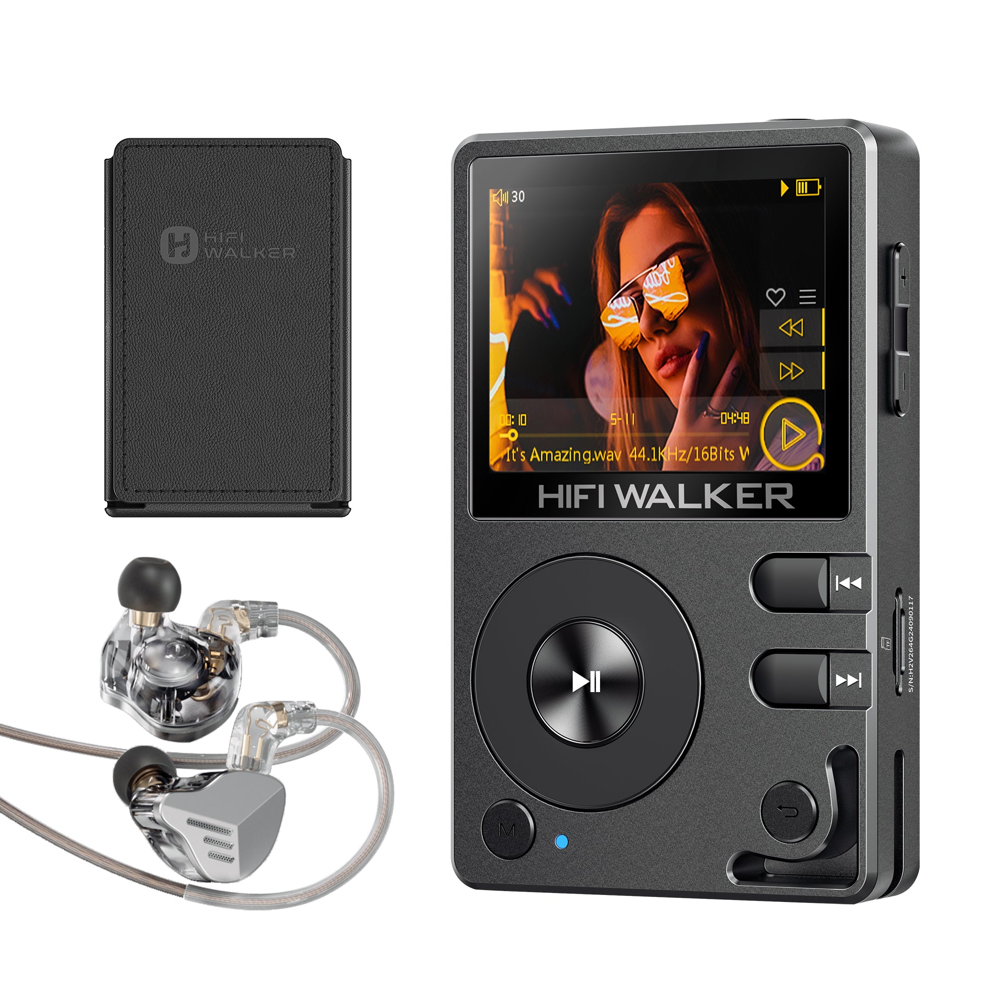 H2 +A20Pro earphone+PU Leather case