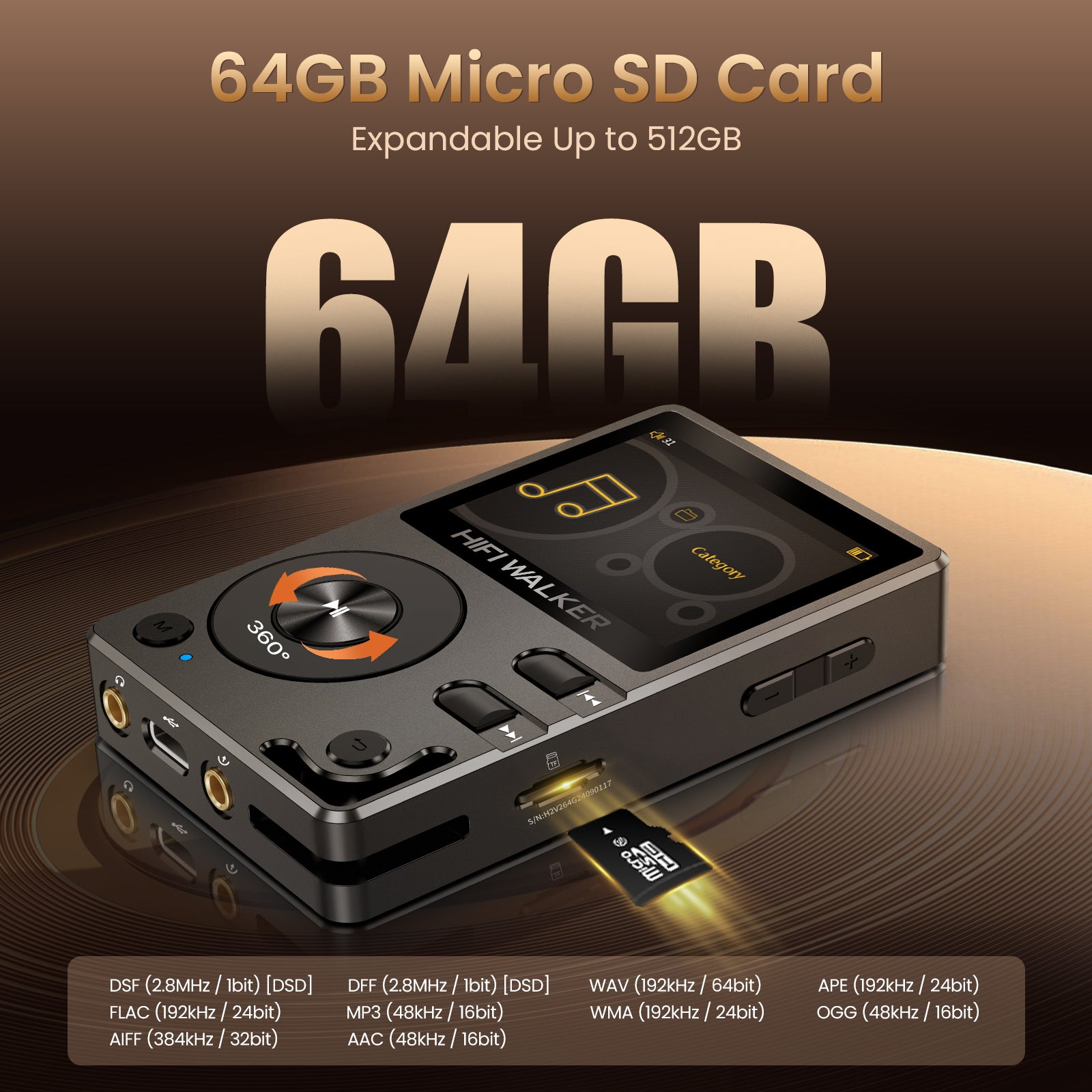 HIFI WALKER H2 Hi-Res Audio Player