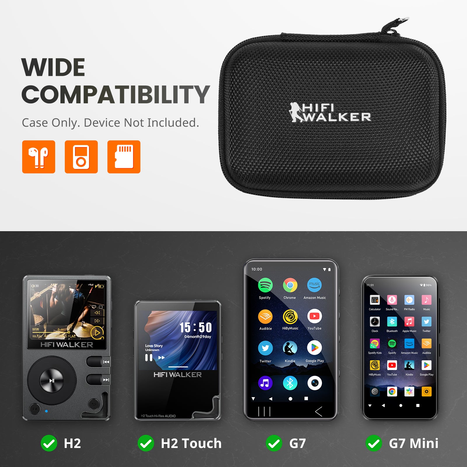 HIFI WALKER Case for H2/H2 Touch/G7