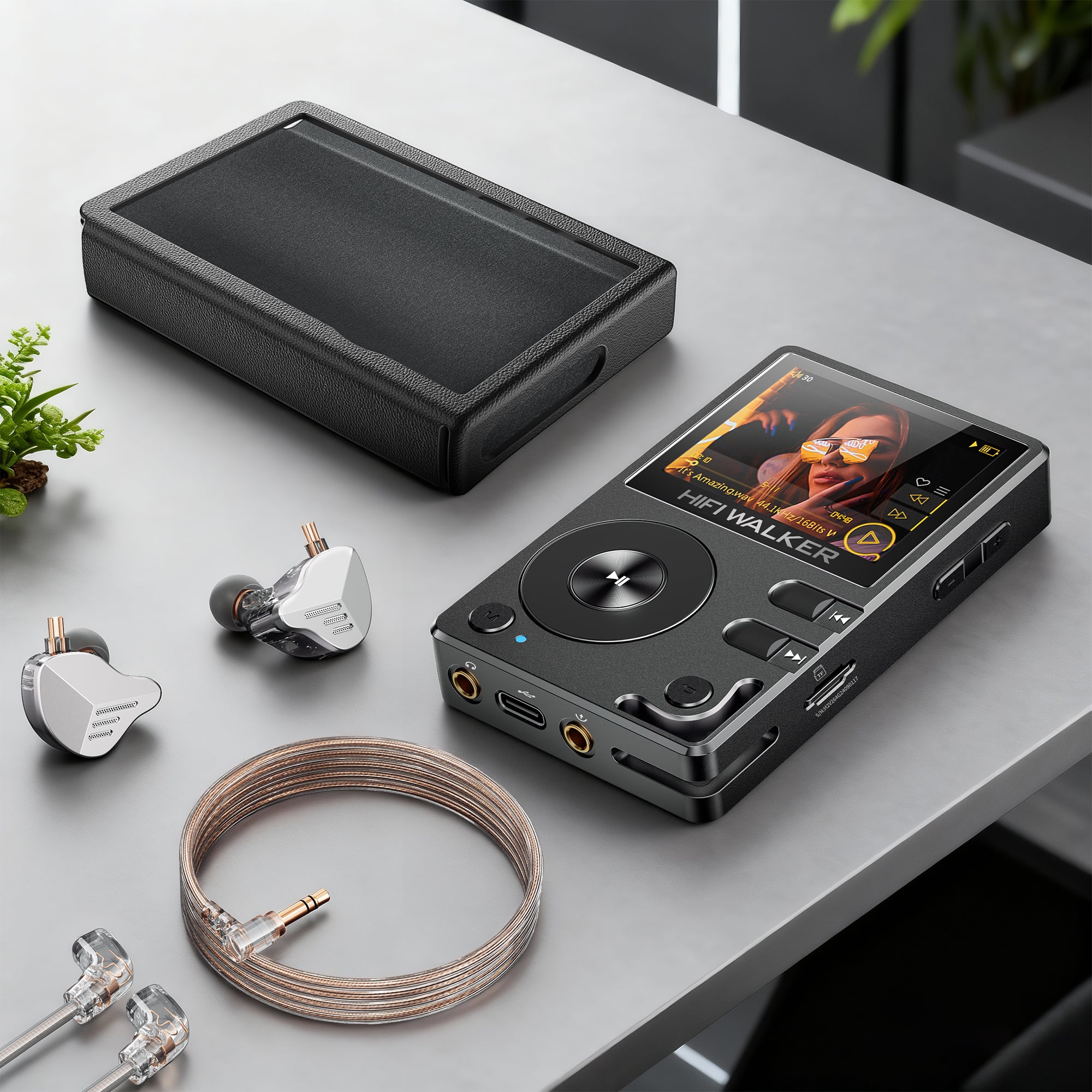 H2 +A20Pro earphone+PU Leather case