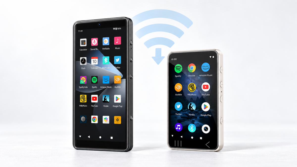 HIFI WALKER G7 and G7 Pro connected to Wi-Fi for app-based music playback