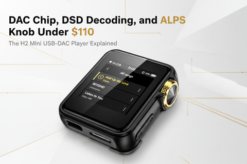 DAC Chip, DSD Decoding, and ALPS Knob Under $110: The H2 Mini USB-DAC Player Explained