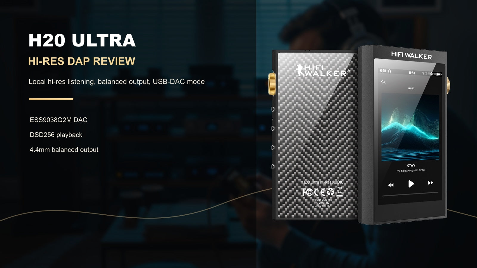 HIFI WALKER H20 Ultra review hero with official product image