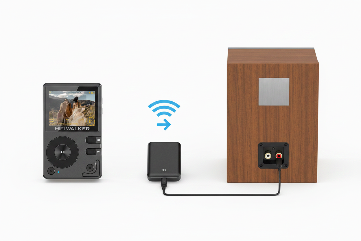 How to Use a Bluetooth Receiver with HIFI WALKER H2: Wireless Hi‑Res Audio for Any Wired Speaker