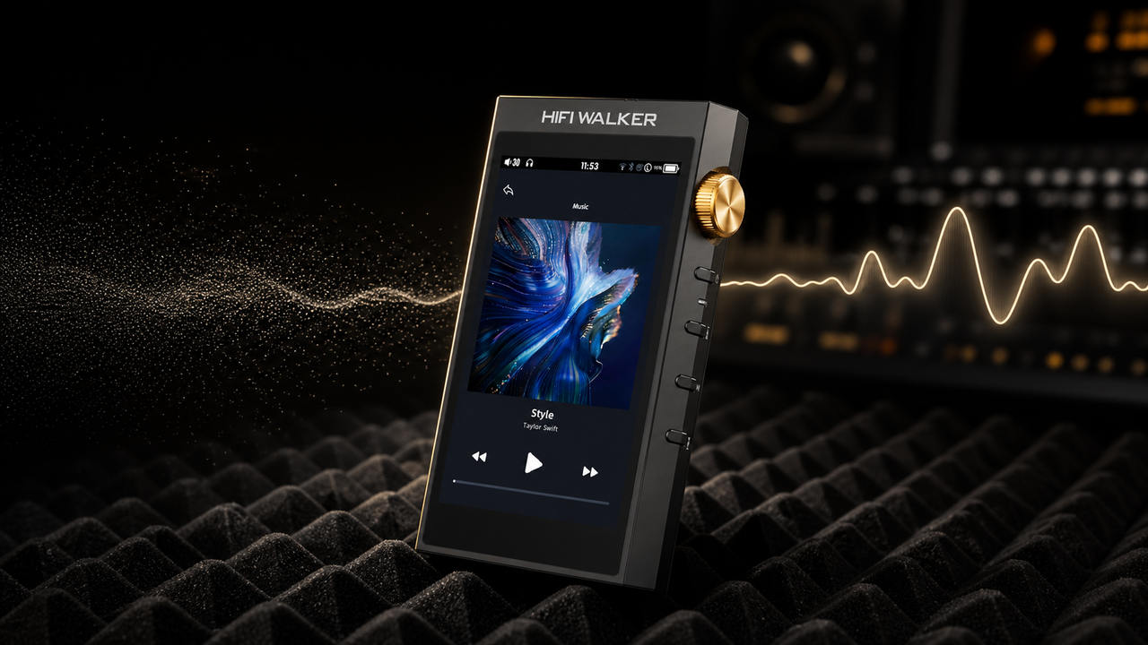 HIFI WALKER H20 Ultra, HIFI WALKER H2 blog cover for H20 Ultra DAC Chip Deep Dive How HIFI WALKER Engineers Flagship Grade SNR Into a $239.99 CNC Aluminum DAP
