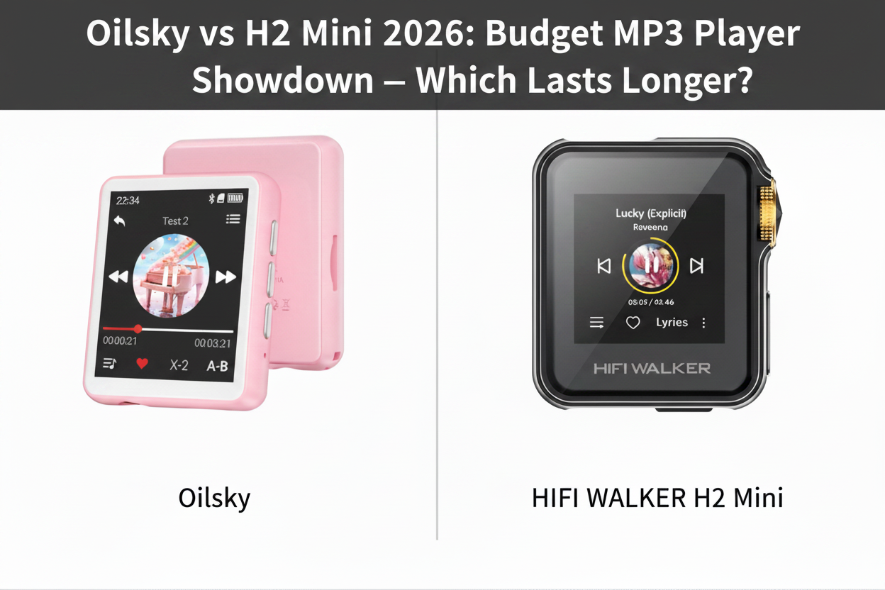 Oilsky vs H2 Mini 2026: Budget MP3 Player Showdown — Which Lasts Longer?