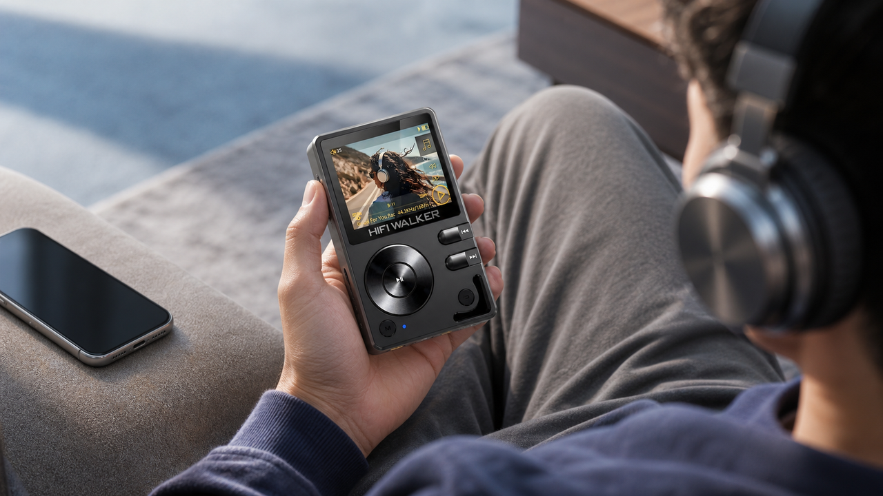 HIFI WALKER H2 in a phone-versus-dedicated-player workflow