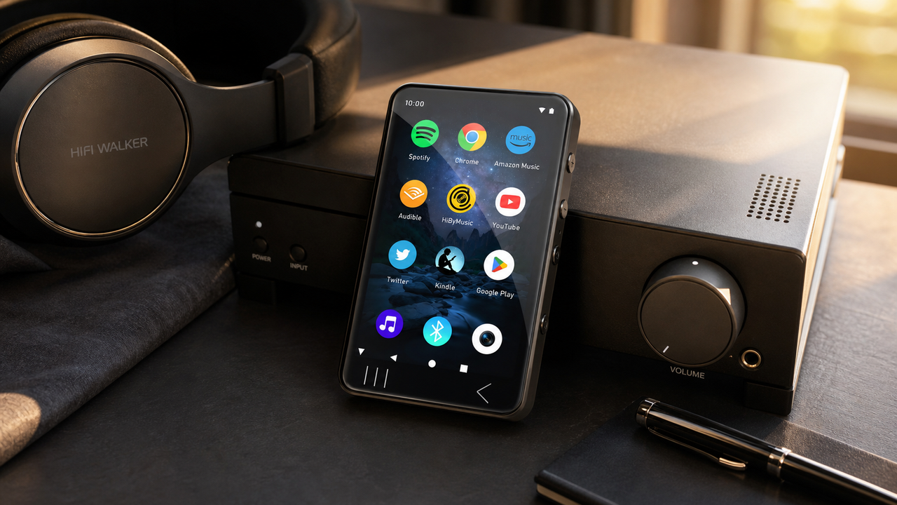 HIFI WALKER G7 in a clear action-led audio still life