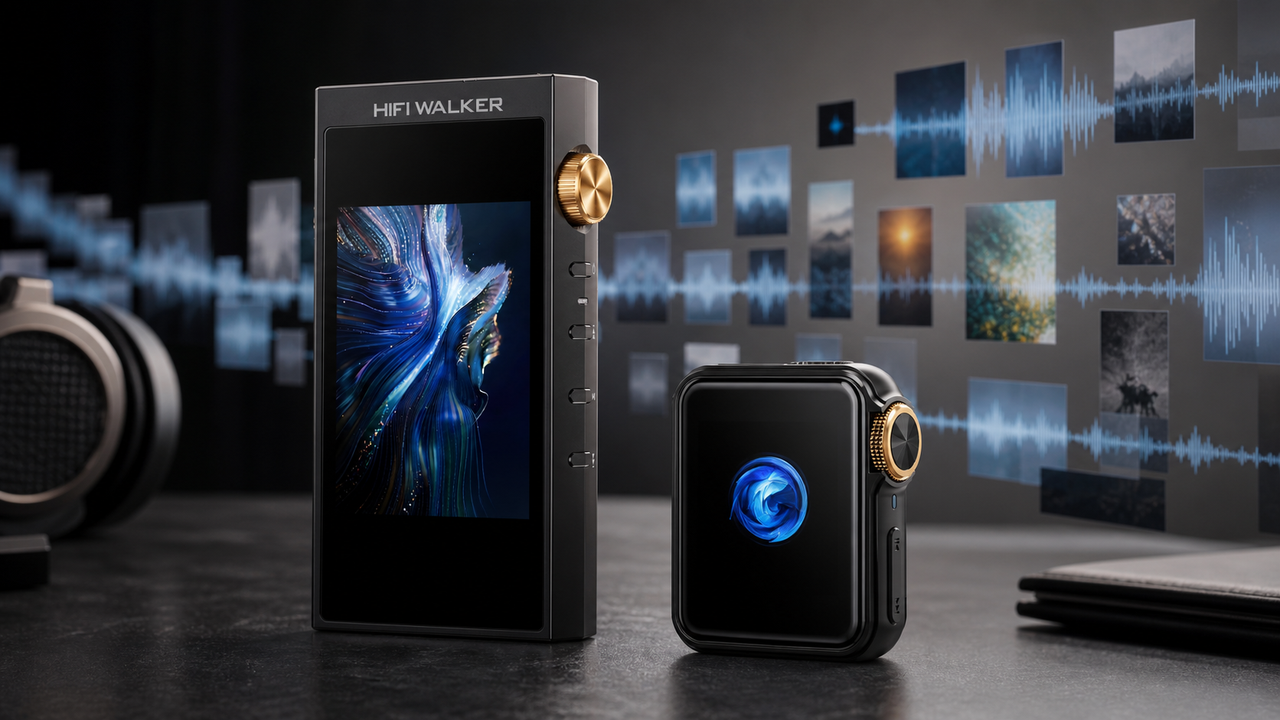 Portable music player editorial cover for DSD256 Music Players Explained: Choosing the Best HiFiWalker DAP for Ultra High-Resolution Audio