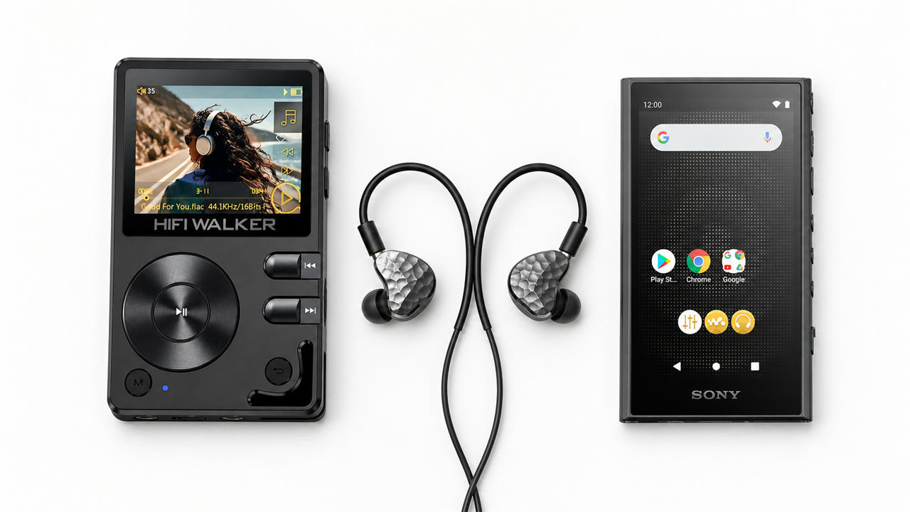 HIFI WALKER H2 blog cover for HiFi Walker H2 vs Sony Walkman NW A306 Best Budget Audiophile DAP in ?