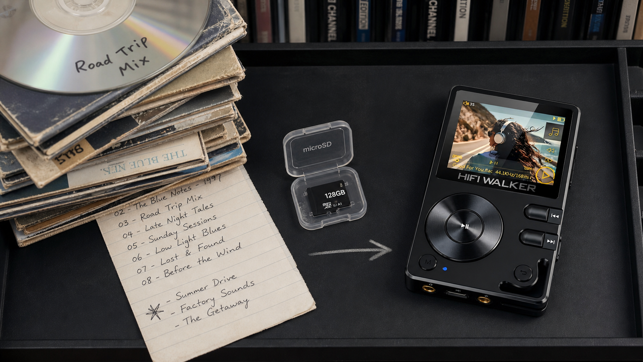 HIFI WALKER H2 editorial cover for Lost Treasures Found: How the HIFI WALKER H2 (Now 20% Off!) Helps You Rediscover Your Music Collection!