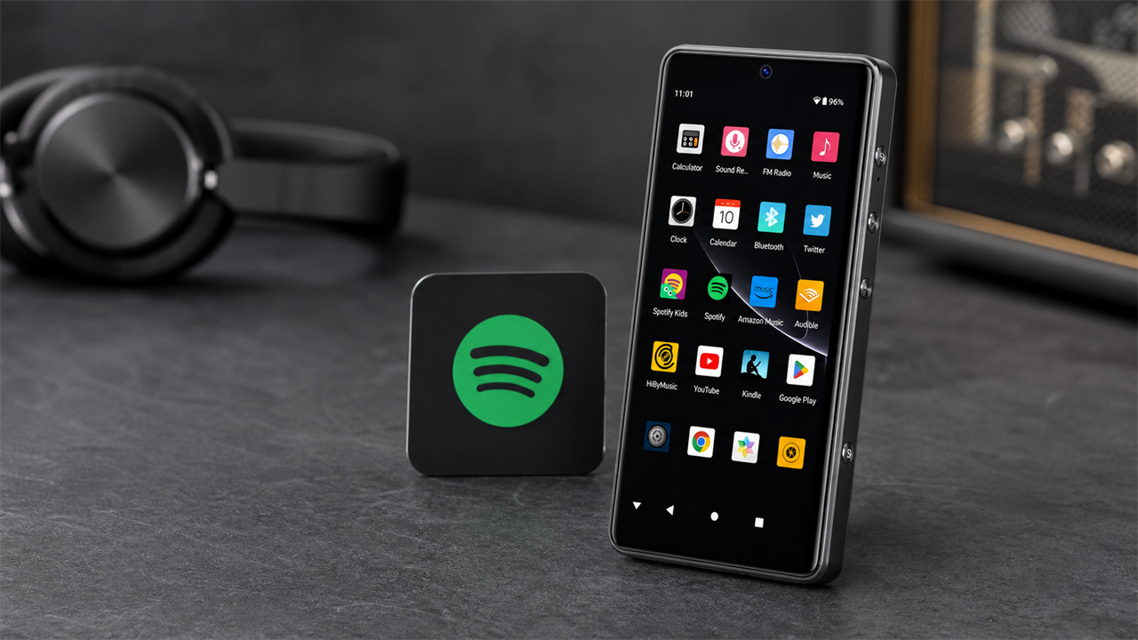 portable music players blog cover for Spotify on an MP3 Player The Real Answer