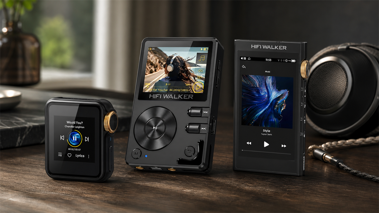 portable music players blog cover for Best Audiophile HiFi MP3 Players Ranked