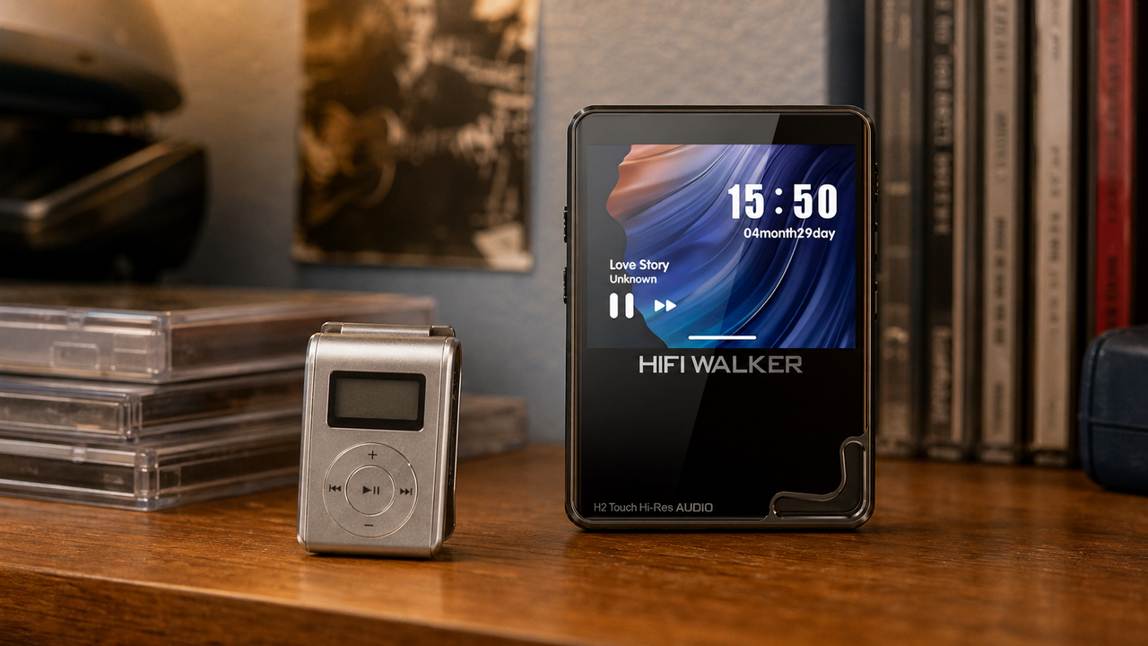 HIFI WALKER H2 Touch, HIFI WALKER H2 blog cover for Why 2000s MP3 Players Are Making a Comeback in