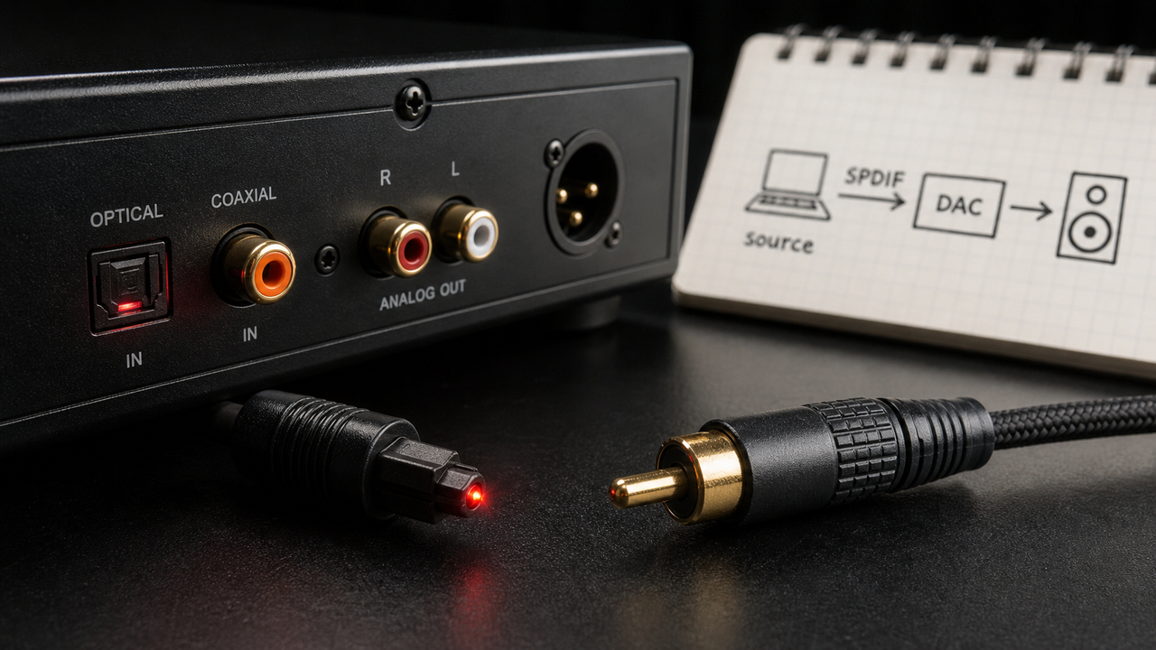 Portable music player editorial cover for SPDIF Port Explained: Complete Audio Guide
