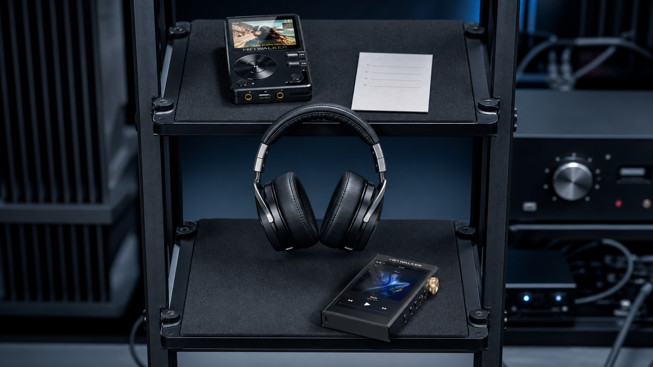 Portable music player editorial cover for Audiophile's DAP Amp Reviews: Professional Sound Testing