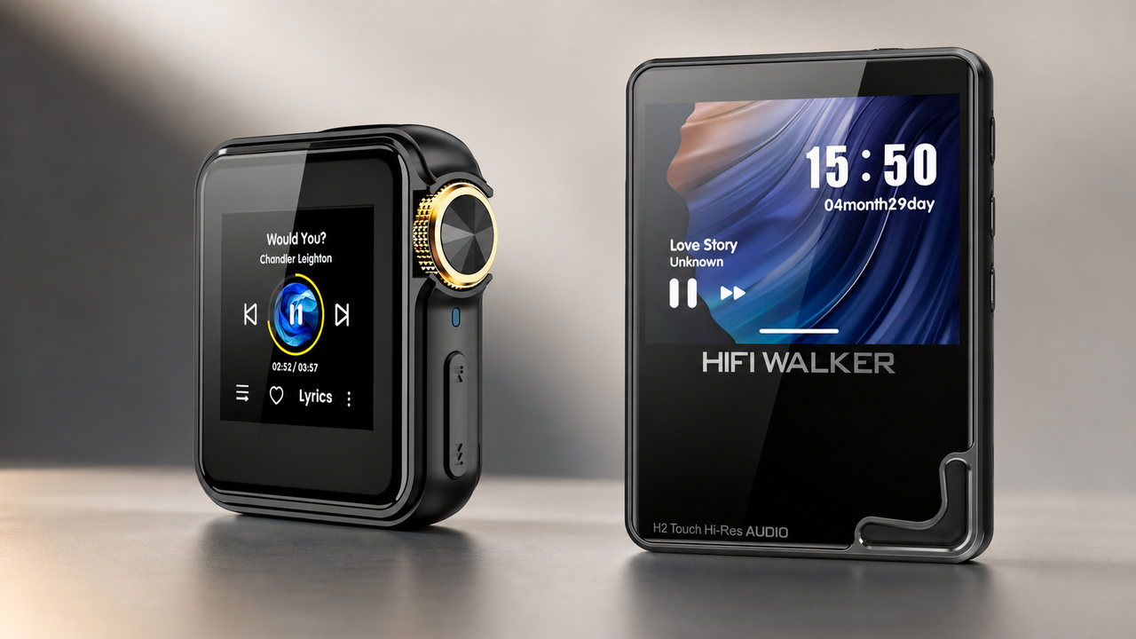 HIFI WALKER H2 Touch, HIFI WALKER H2 Mini, HIFI WALKER H2 blog cover for HIFI WALKER H2 Mini vs H2 Touch Which Compact Player Wins in ?