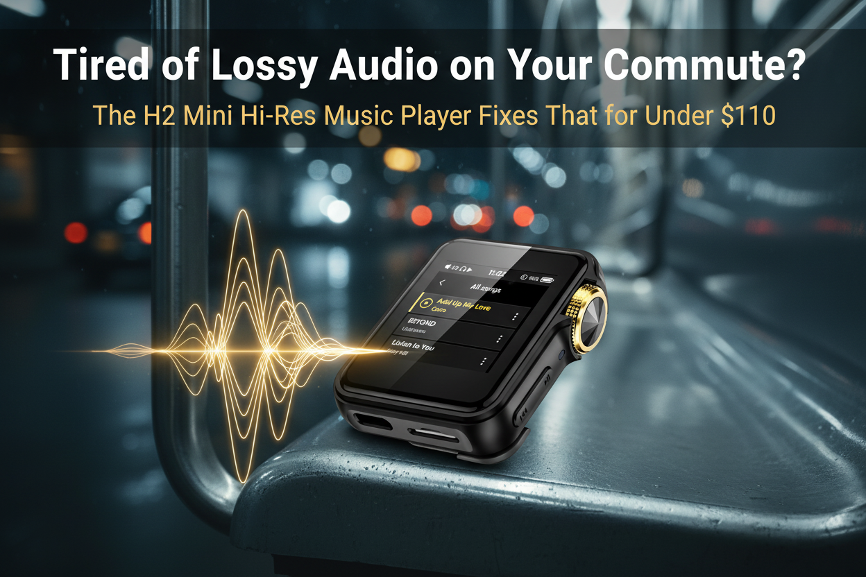 Tired of Lossy Audio on Your Commute? The H2 Mini Hi-Res Music Player Fixes That for Under $110