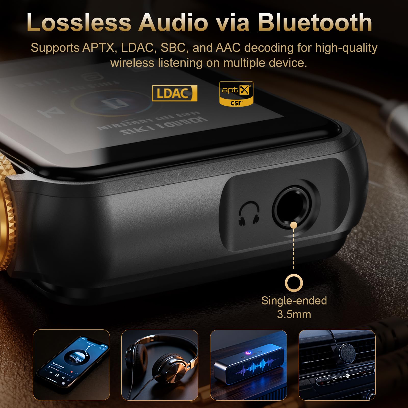ポータブルプレーヤー Hifiwalker H2 HIFI WALKER H2 Hi-Res Audio Player | DSD128 & aptX HD