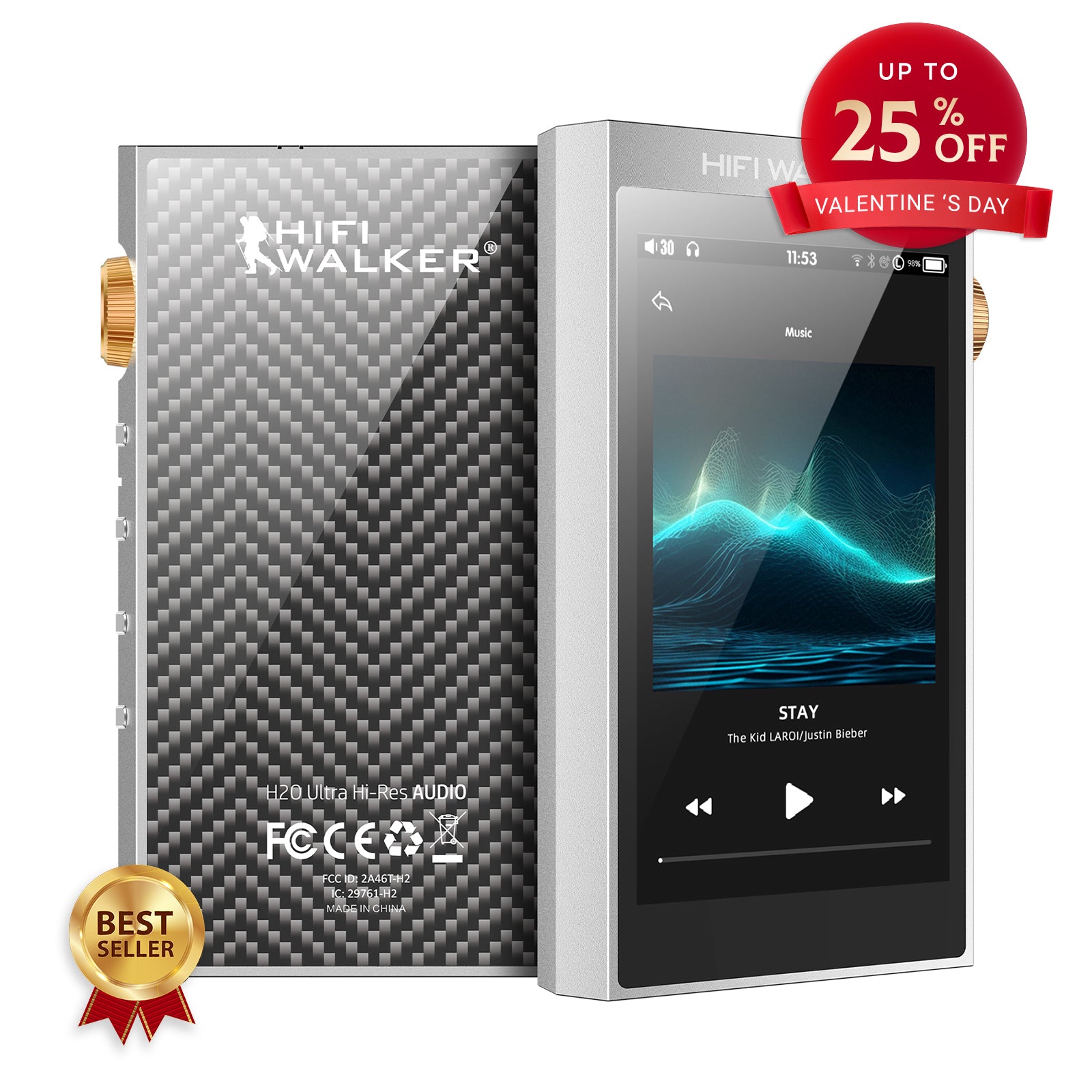 HIFI WALKER H20 Ultra Hi-Res Audio Player | Official
