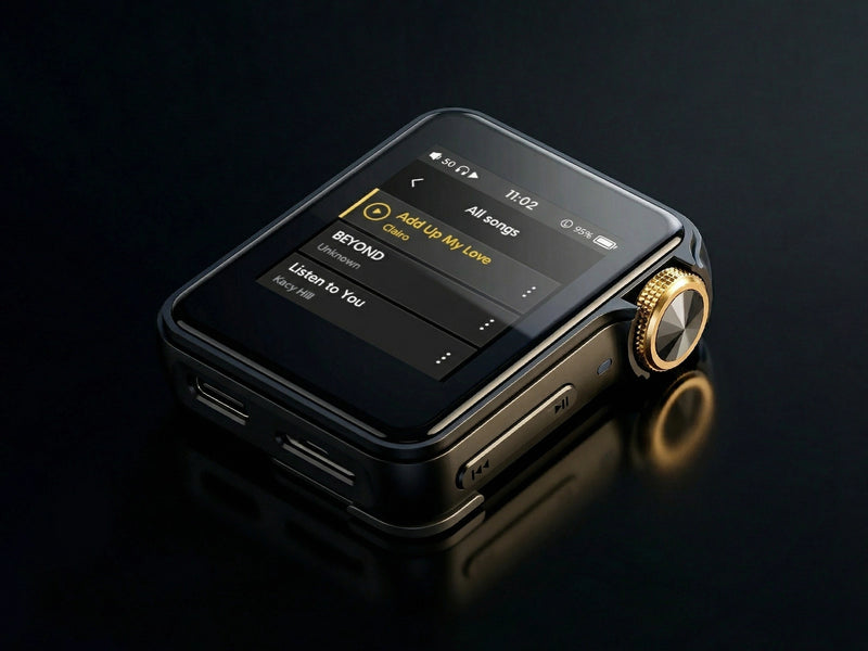 HIFI WALKER H2 Mini CNC-machined aluminum alloy body with fine sandblasted finish