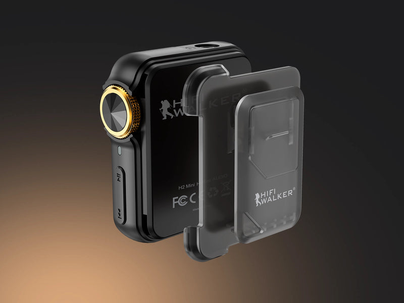 HIFI WALKER H2 Mini integrated back clip design for secure portable hands-free listening