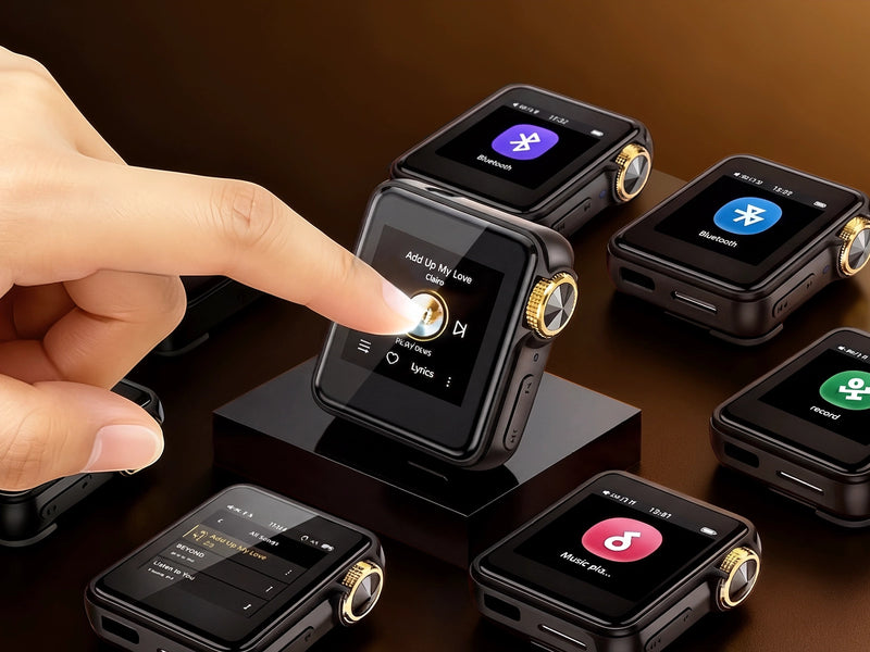 HIFI WALKER H2 Mini 1.54 inch IPS touchscreen display with intuitive music player interface