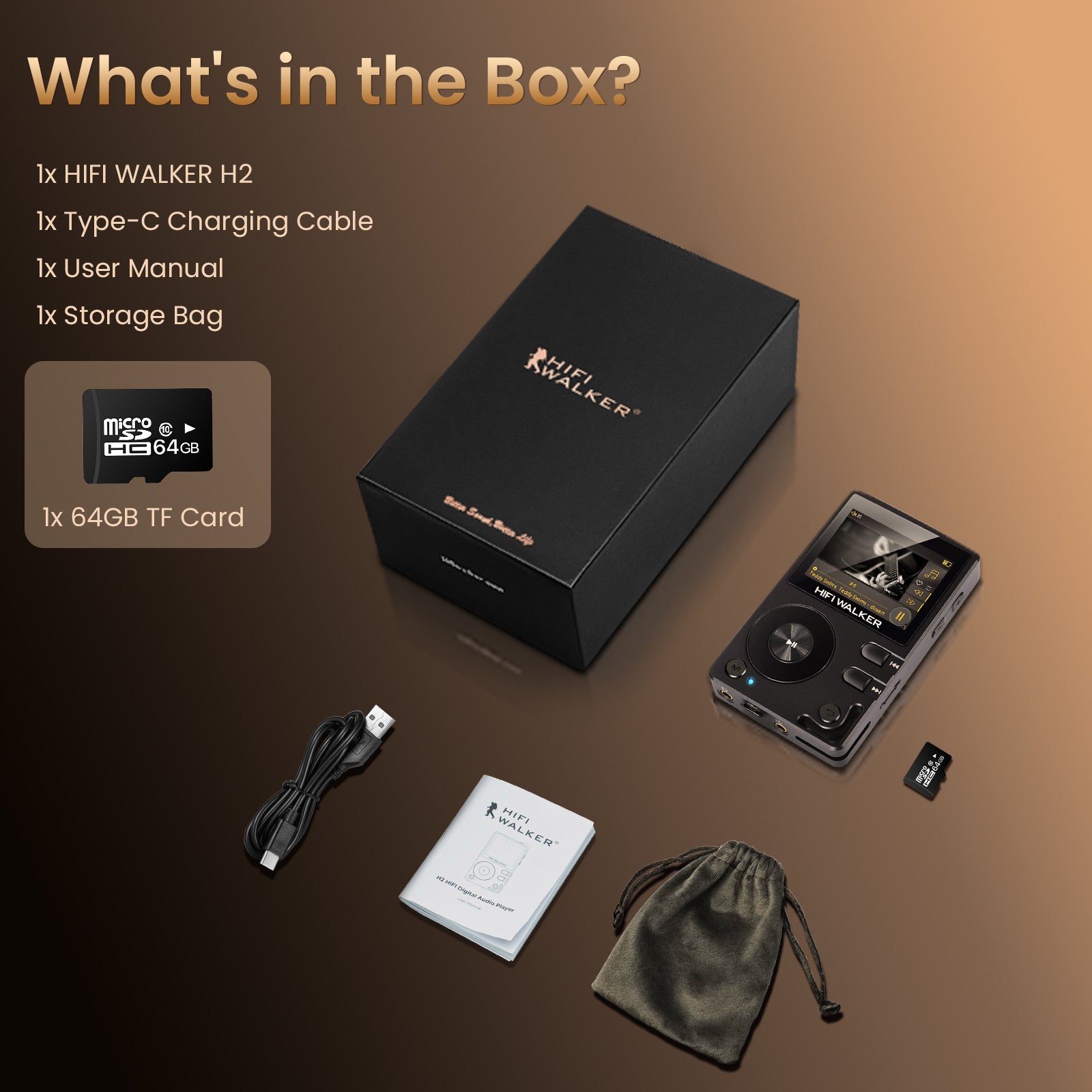 HIFI WALKER H2 Hi-Res Audio Player