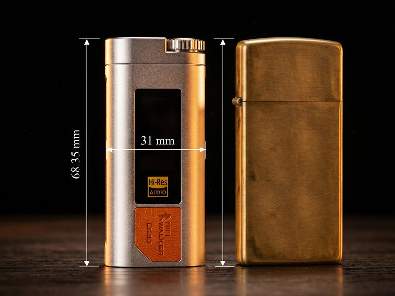 HIFI WALKER D20 USB DAC/Amplifier USB-C connectivity compatible with Windows and macOS plug-and-play